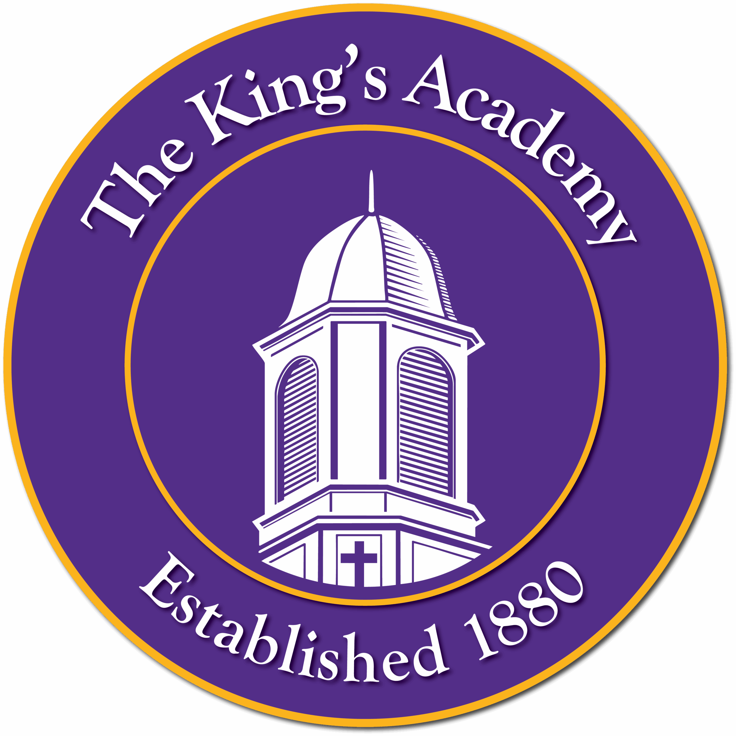 Purple seal of The King's Academy