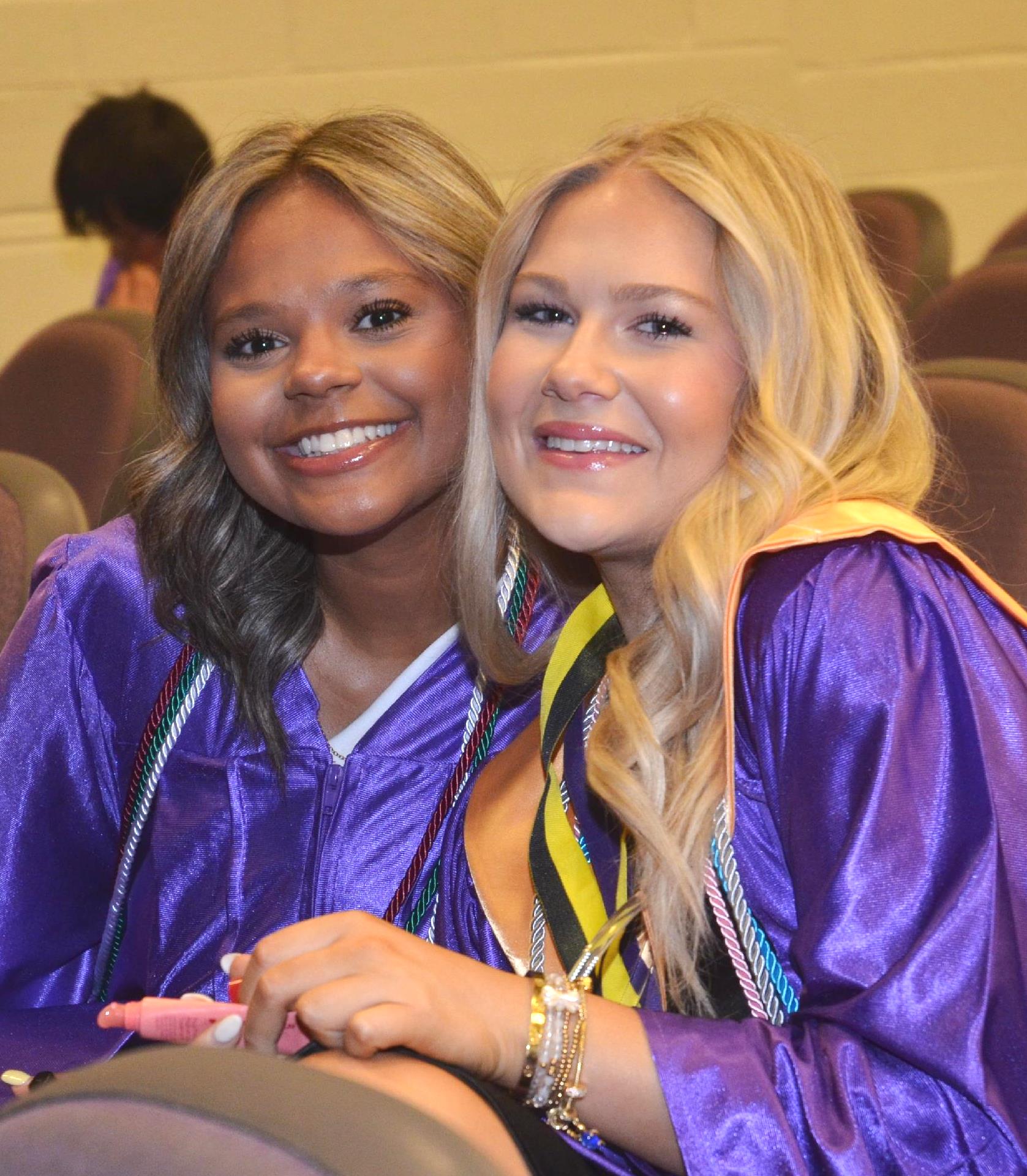 Friends celebrating graduation together at The King's Academy
