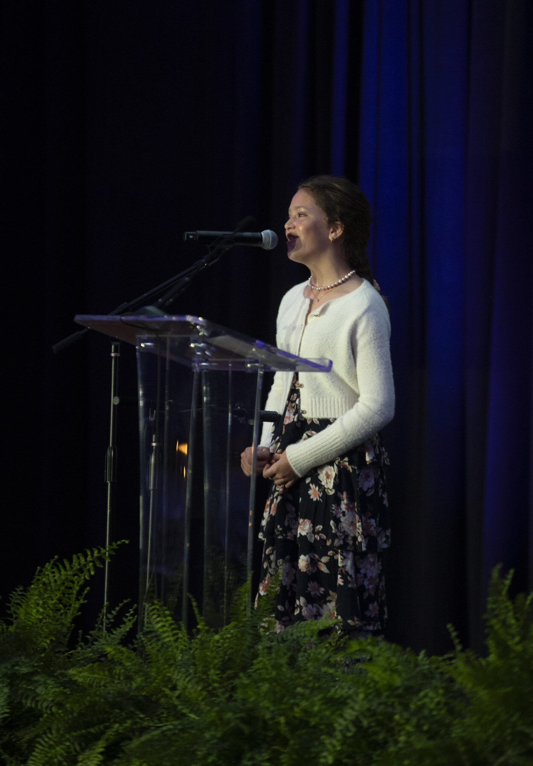 Presley Burgin performing at the 2026 Legacy Gala