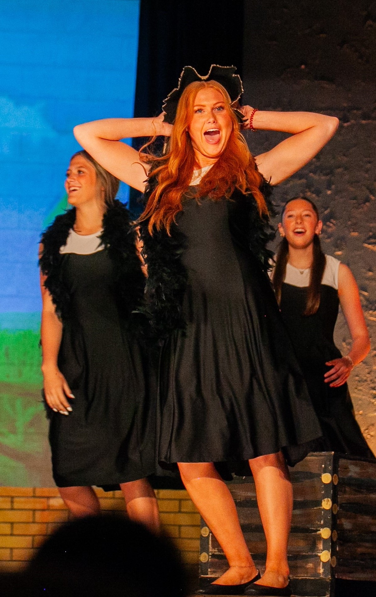 Student actor performing in The Wizard of Oz