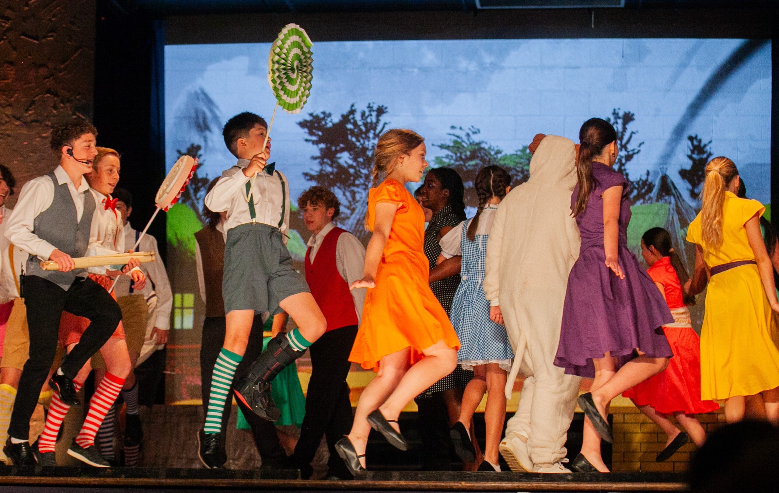 Students performing The Wizard of Oz at The King's Academy