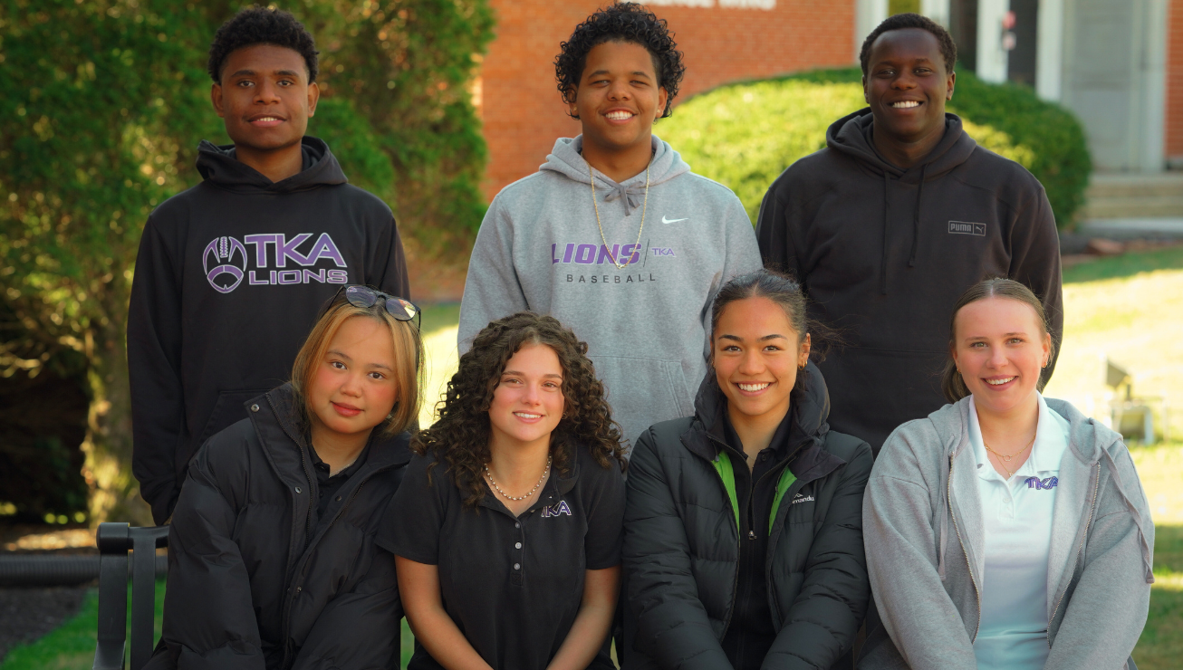 Students representing the global community at The King's Academy
